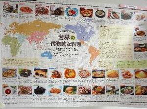 世界の食文化地図ポスター版