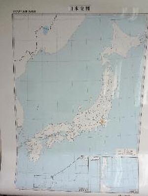 新日本全図マグネットシート白板