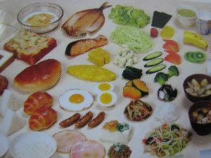こどもの朝食指導用　フードモデル