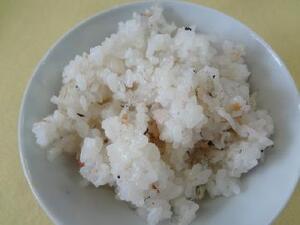 ちりめん梅ご飯