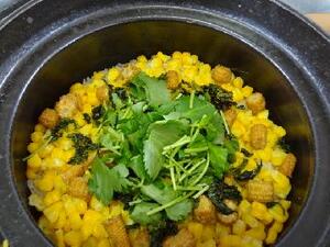 玉蜀黍の炊き込み御飯