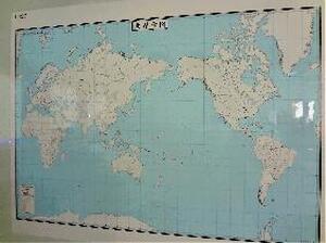 新世界全図マグネットシート白板